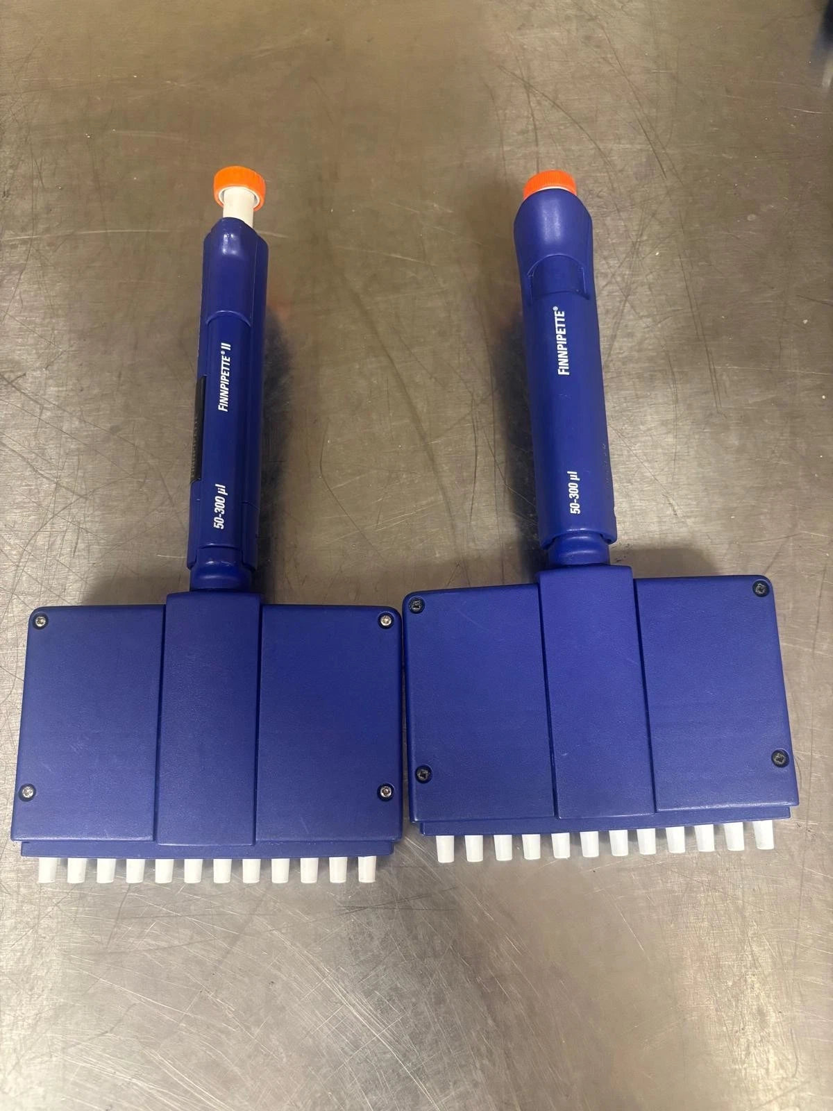Set of 2 Fisherbrand Finnpipette Multichannel Pipette 12 Channel pipet 50-300uL