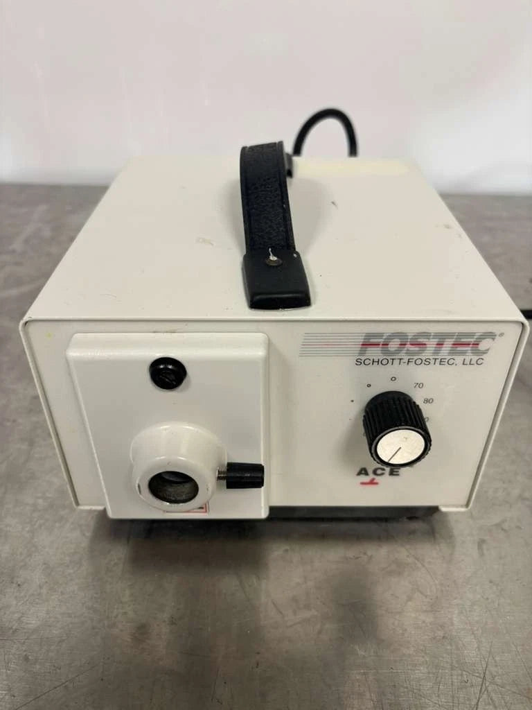 FostecACE Fiber Optic Light Source Illuminator EKE WITHFOSTEC SCHOT A08500 Dual