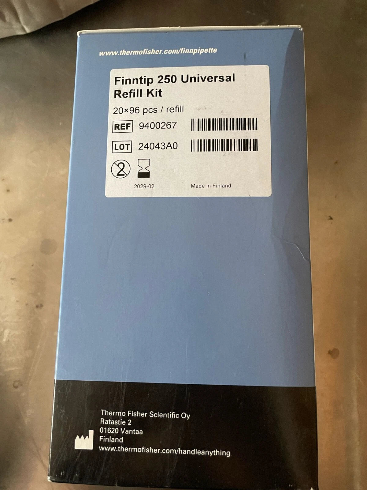 THERMO 250uL Finntip Universal PCR Ready Pipet Tip Refills 20x96 9400267