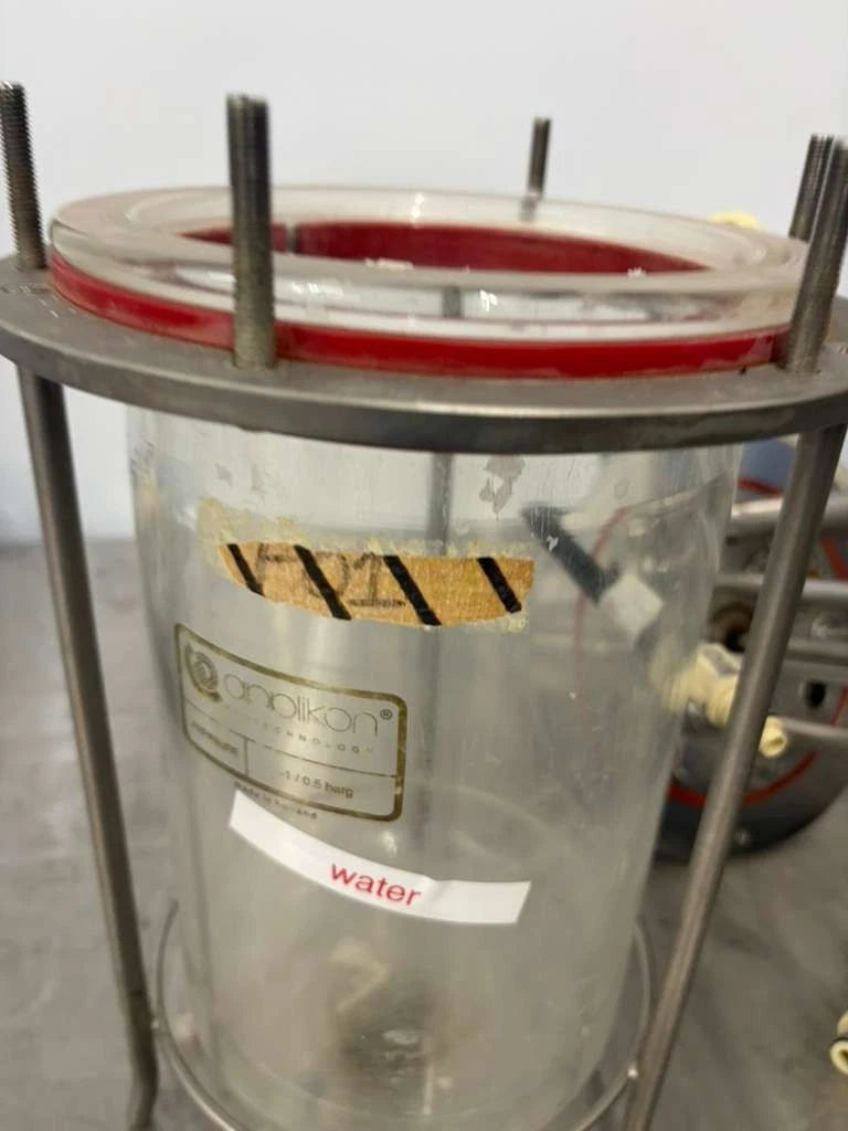 Applikon Biotechnology 3L Glass Bioreactor Vessel with Stainless Steel Headplate