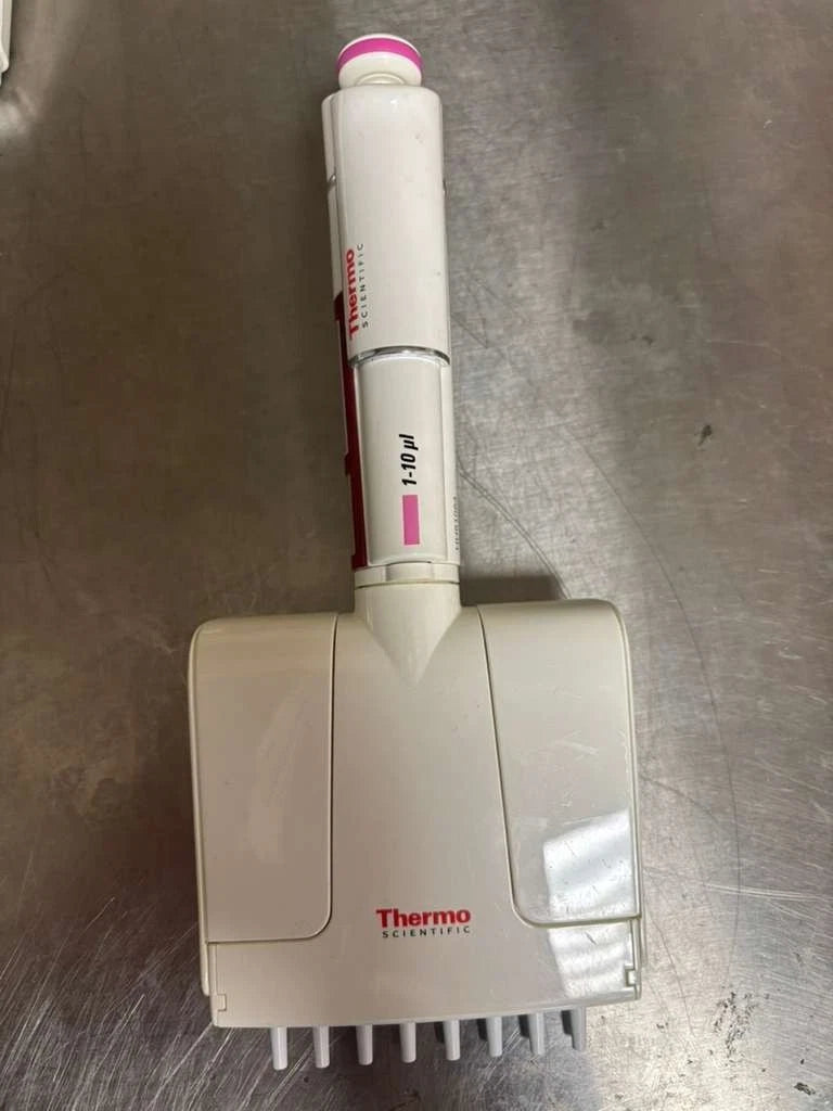 Set of 3 ThermoF1 finnpipette multichannel Pipette 1-10ul 8-12-16 channel