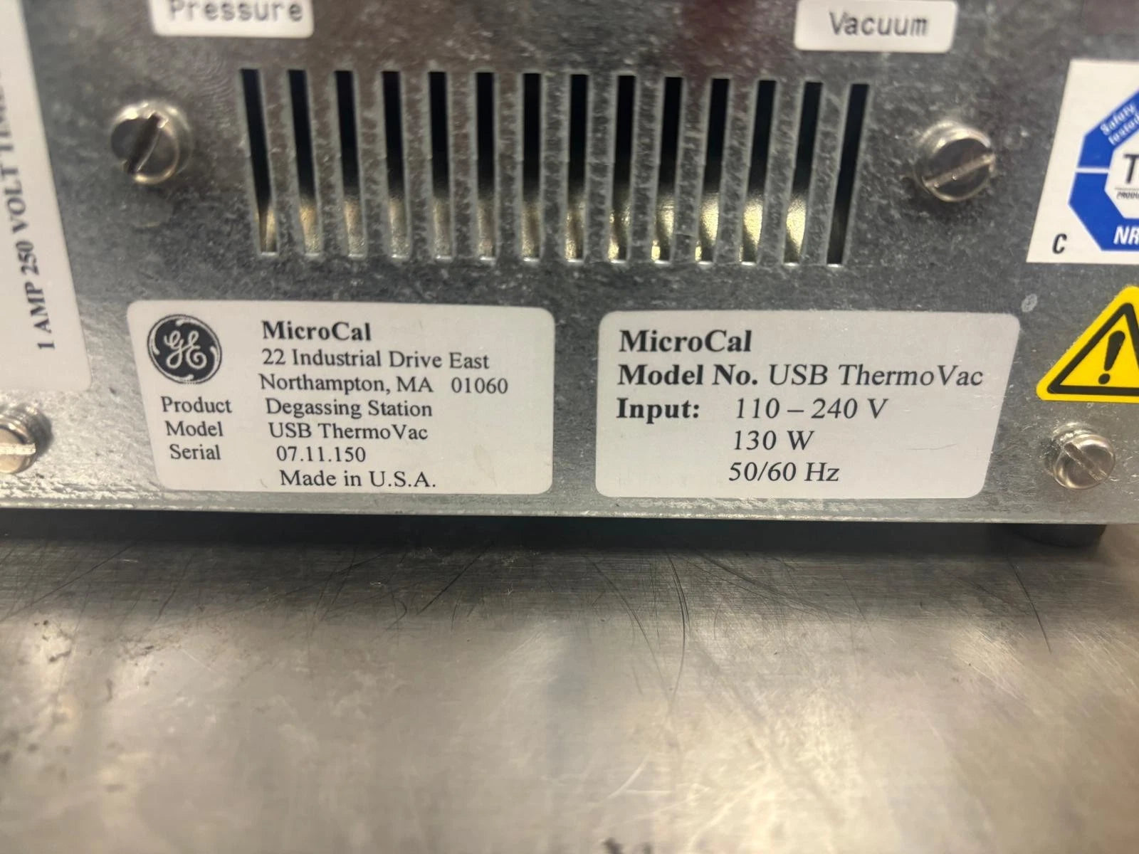 MicroCal USB Thermo Vac GE