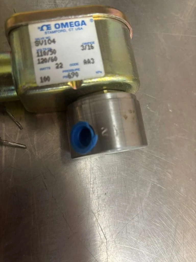 OMEGA 2-Way Normally Closed Pilot Operated Solenoid Valve SV104 Orifice 3/16