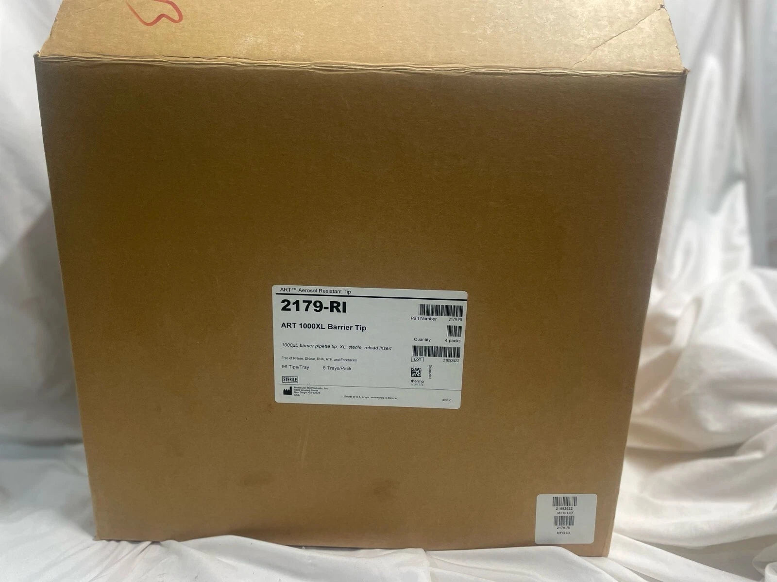 lot4 Thermo Scientific ART 1000 XL REACHBarrier Tip 2179-RI pipette tips 1000ul