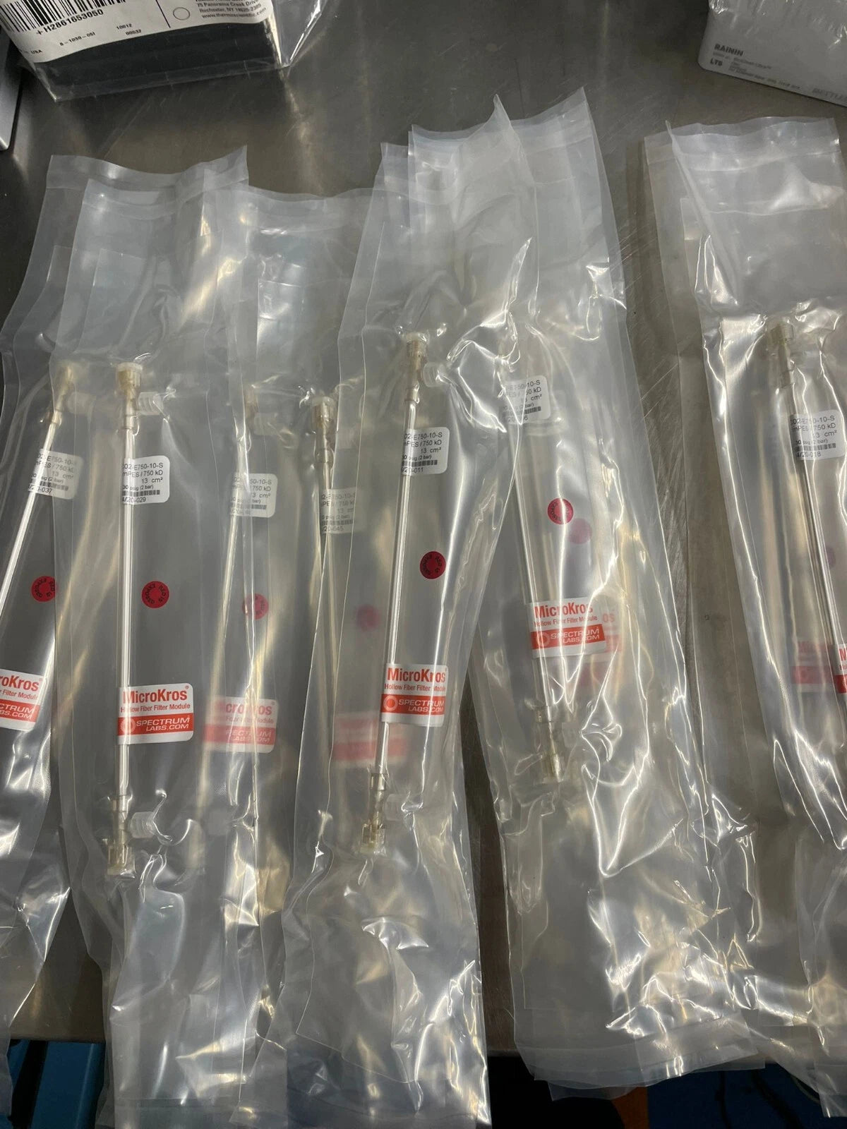 LOT OF 10 MICROKROS 20CM 750KD MPES 1MM STERILE 1/PK Repligen C02-E750-10-S