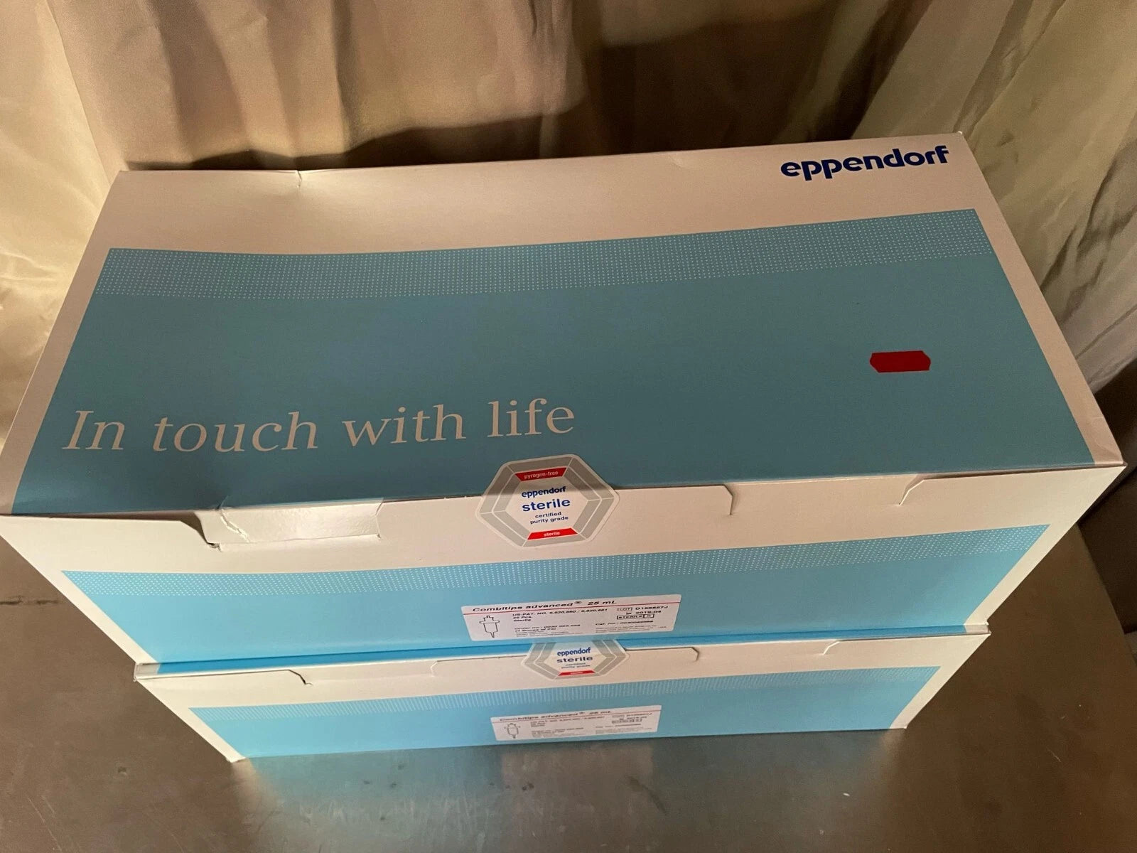 EPPENDORF 25mL Combitips Advanced Pipette Tips Sterile Red 0030089588 lot of 2