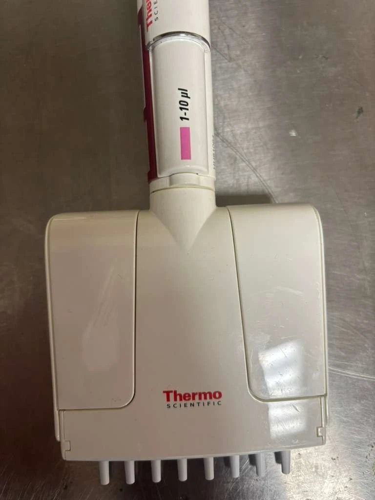 Set of 3 ThermoF1 finnpipette multichannel Pipette 1-10ul 8-12-16 channel