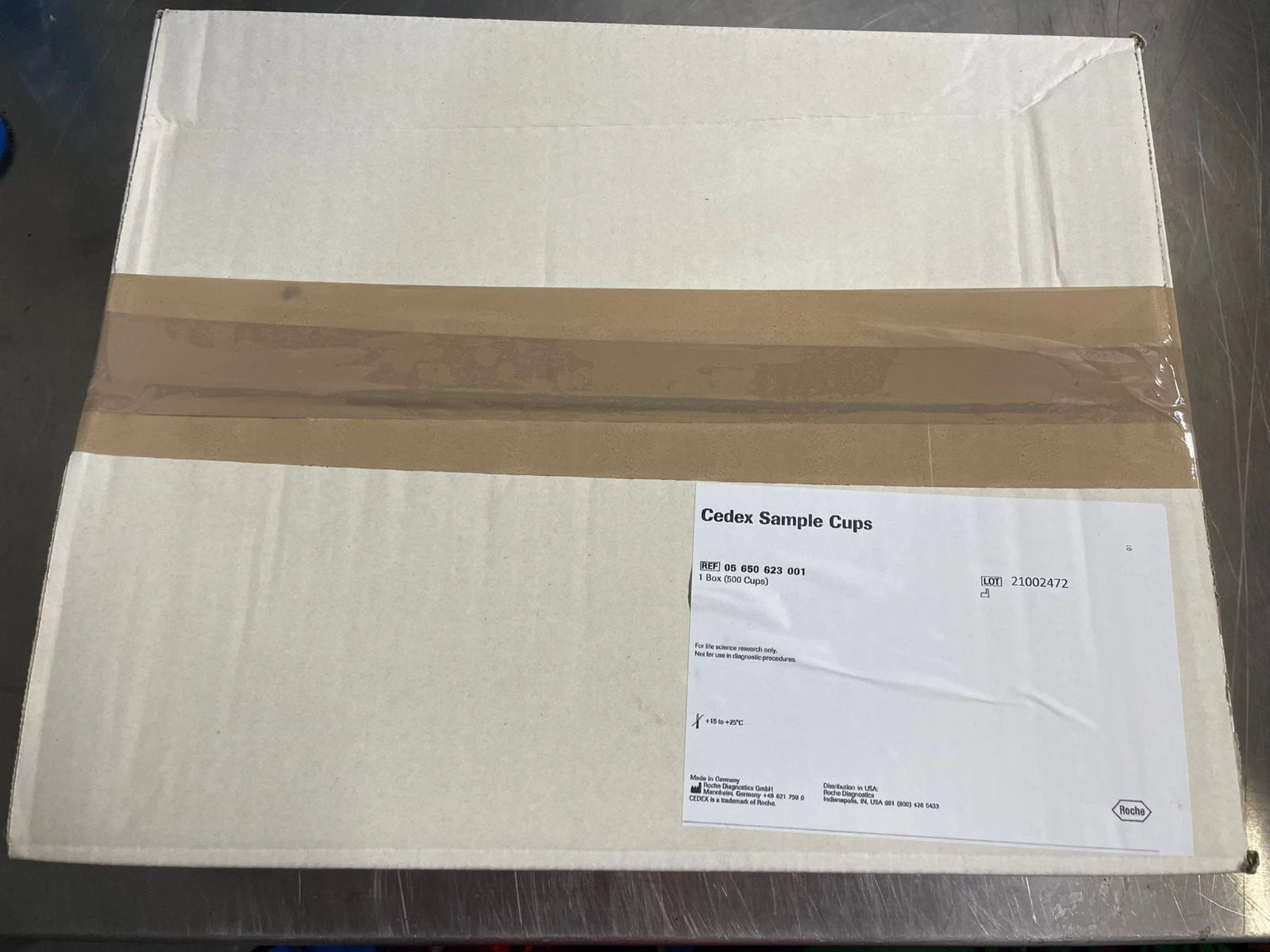 Roche Diagnostics SAMPLE CUPS BLUE TRANSPARENT Ref. 05650623001 1 box (500 cups)