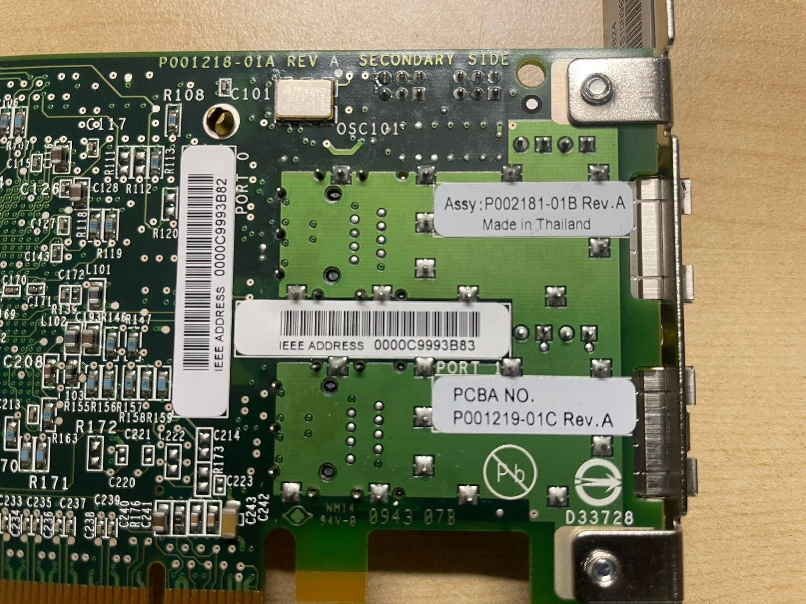 2x IBM 5735 Fibre Channel Adapter 8Gb PCIe 2-Port lot of 2