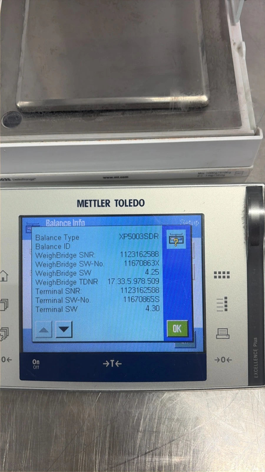 METTLER TOLEDO XP5003SDR Precision Balance