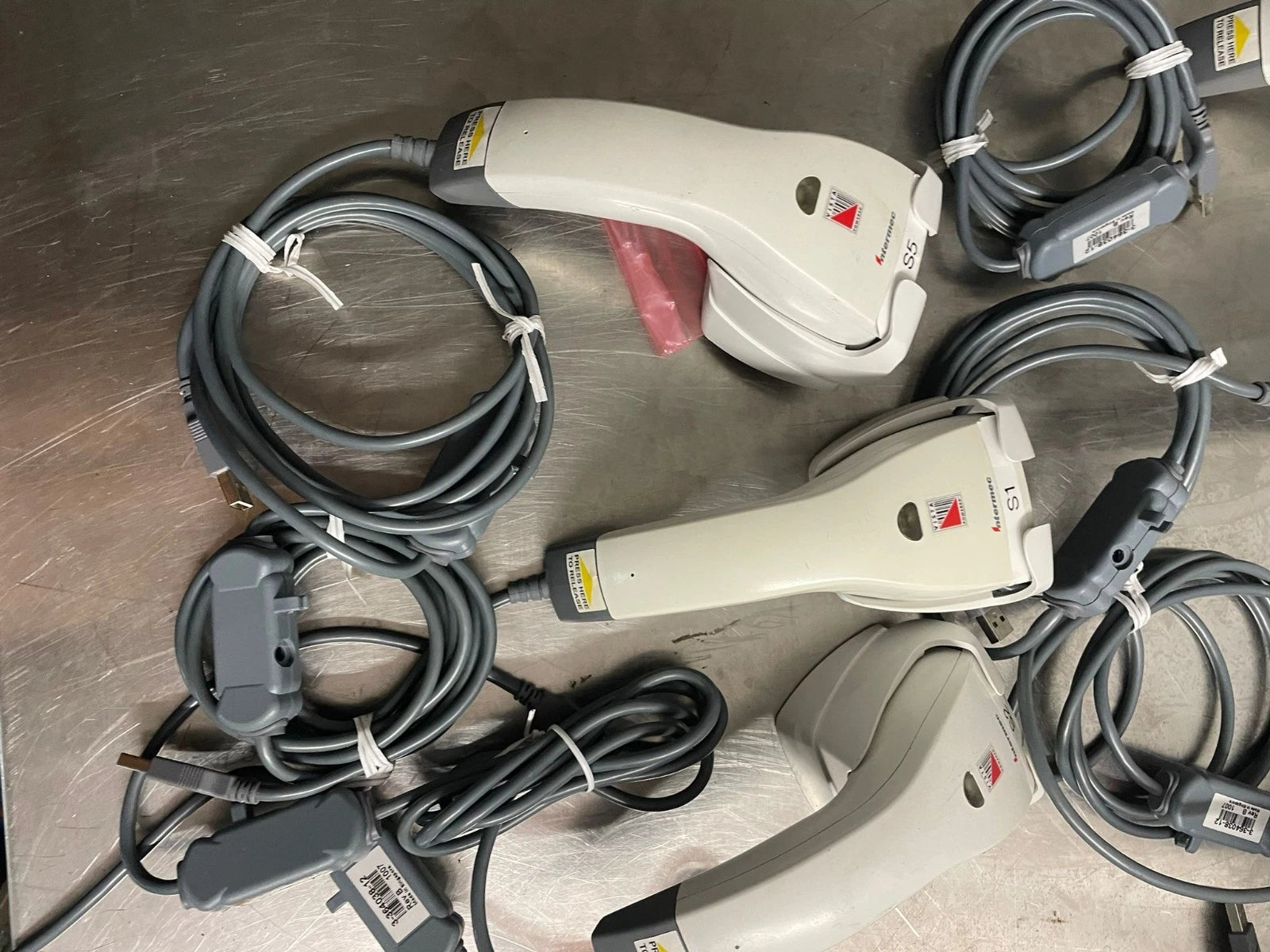 Intermec Scanplus 1800 VT Barcode Scanner Lot of 8 - Fair Condition