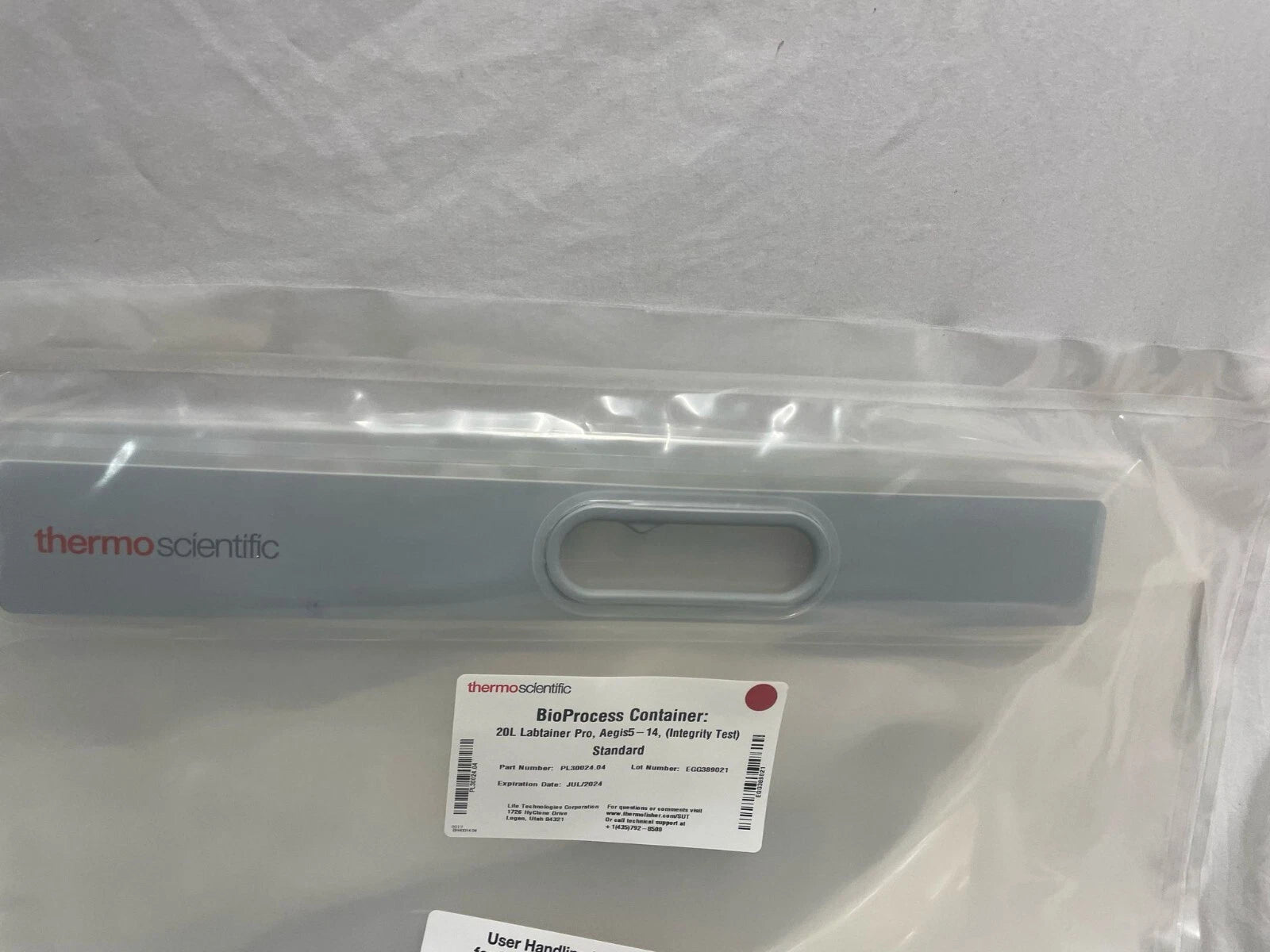 ThermoScientific 20L Labtainer Pro AEGIS5-14(Integrity Test) Standard PL30024.04
