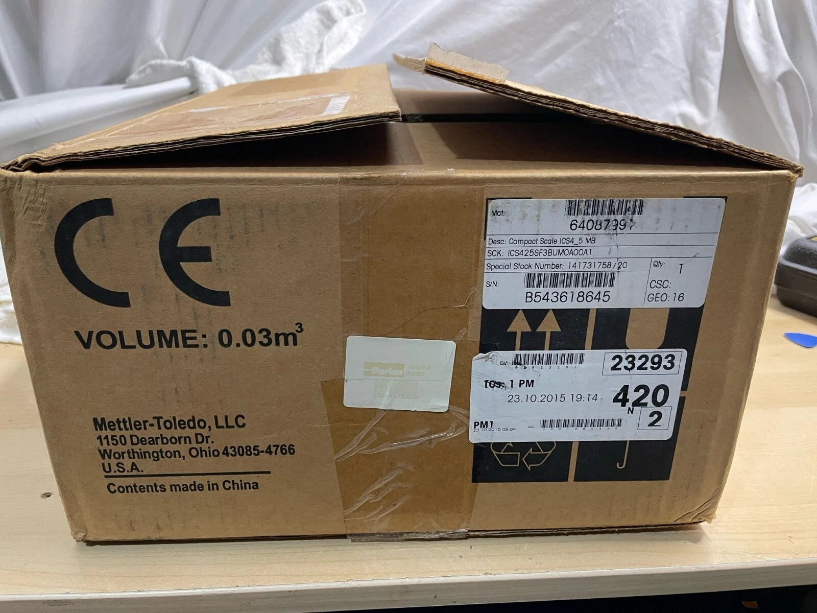 Mettler Toledo PBK785-6SM Bench Scale ***NEW*** 30 days Warranty