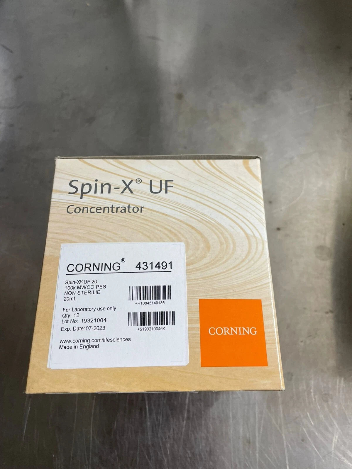 (8) CORNING Spin-X UF 20mL Concentrator 100k MWCO PES 431491