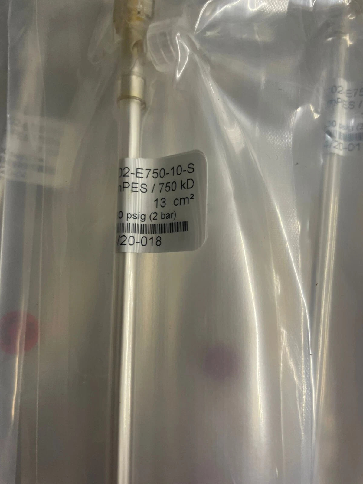 LOT OF 10 MICROKROS 20CM 750KD MPES 1MM STERILE 1/PK Repligen C02-E750-10-S