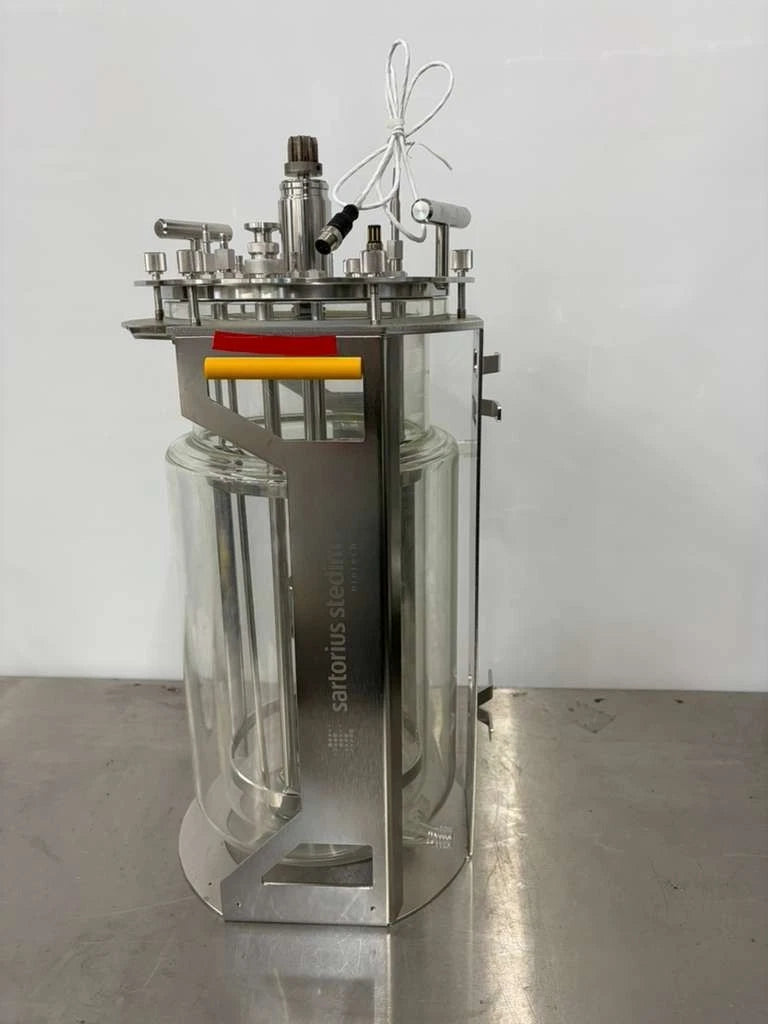 Sartorius Stedim Biostat 10L Jacketed Glass Bioreactor Vessel | 316L Stainless