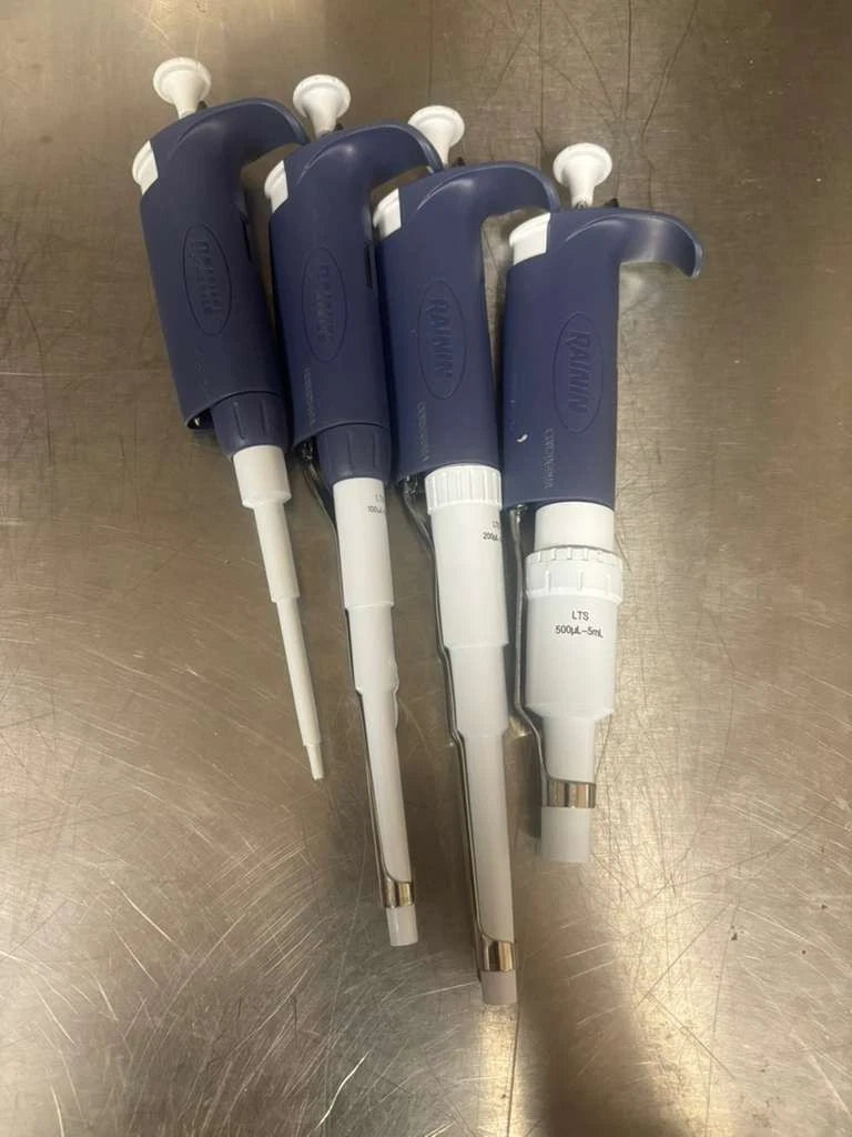 Set of 4 Rainin PipetLite Pipette L2,L1000, L2000, L500