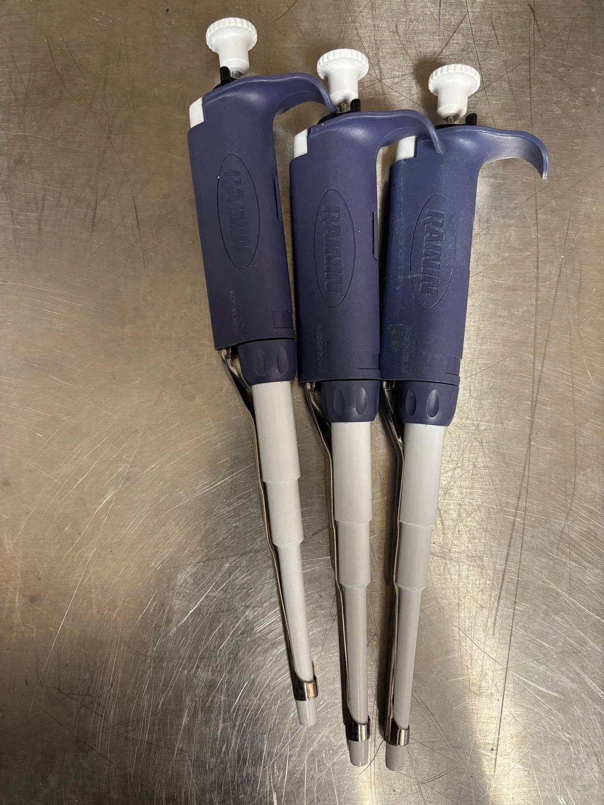 Set of 3 Rainin Pipet-Lite SL-1000 100-1000uL Single-Channel Pipette