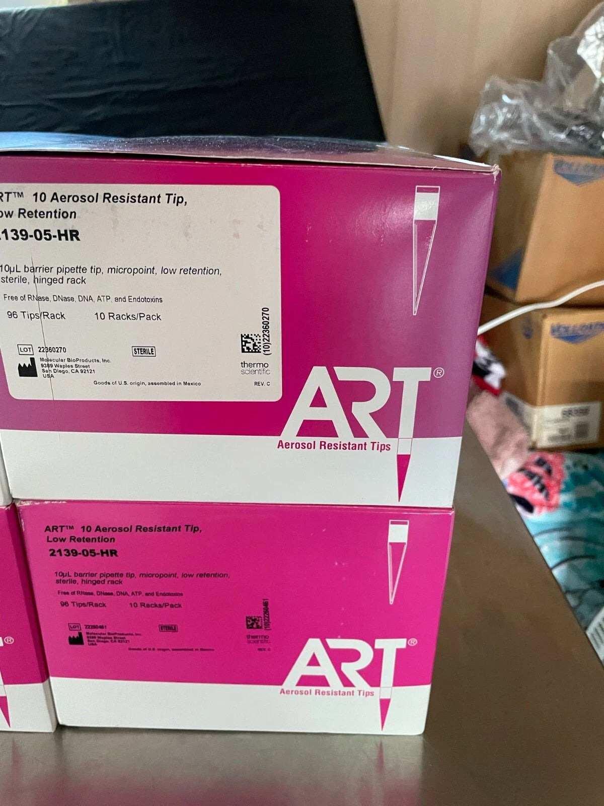 Thermo Scientific 2139-05-HR ART 10 Aerosol Resistant Tip 10uL Low Reten (lot 4)