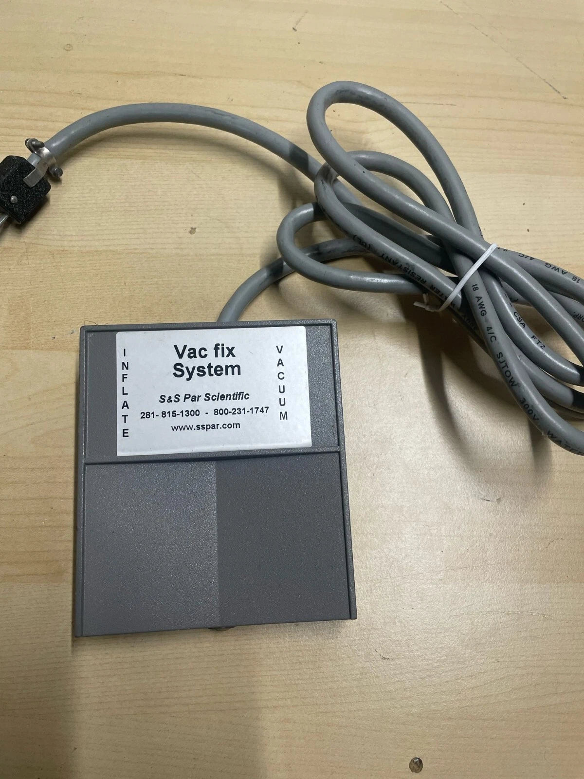 S&S Par Scientific vac fix system foot pedal
