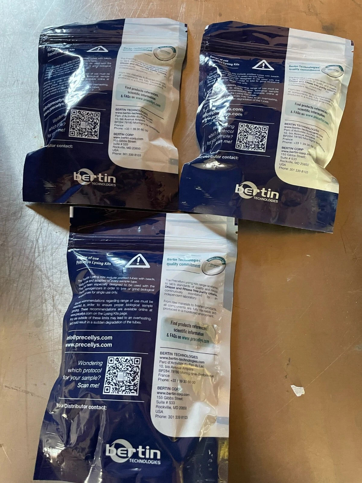 Precellys Lysing Kit KT03961-1-001.2 for 2 bags total opf 150 preps