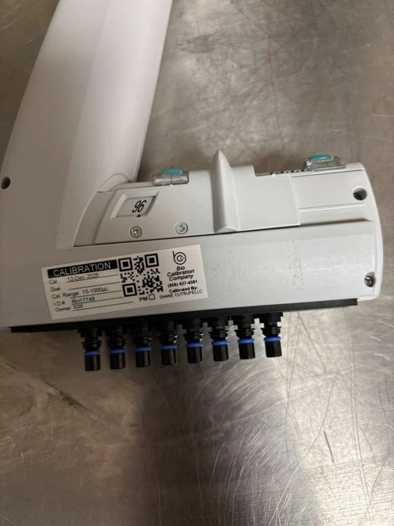 ThermoFisher E1-ClipTip Equalizer 8-Channel Pipette 15–1250 µL BT