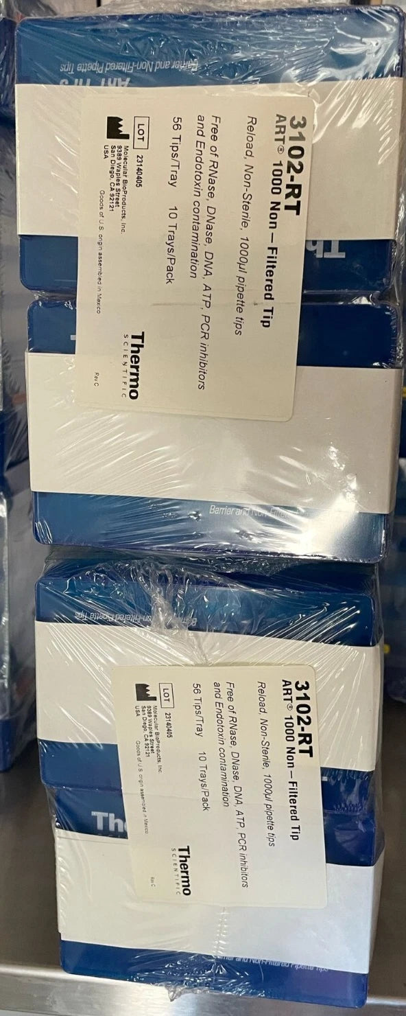 Thermo Scientific 3102RT 1000 μL Universal Fi ART Non-filtered Sterile lot of 2