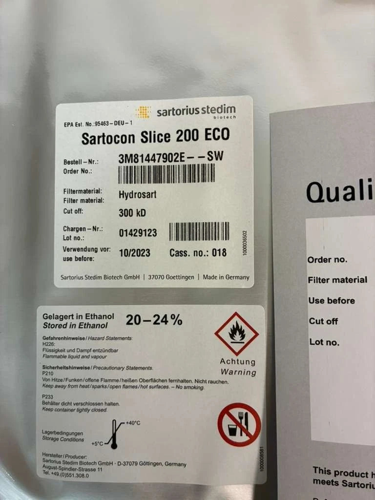 Sartorius Sartocon Slice 200 ECO 3M81447902E--SW lot of 10 Expired