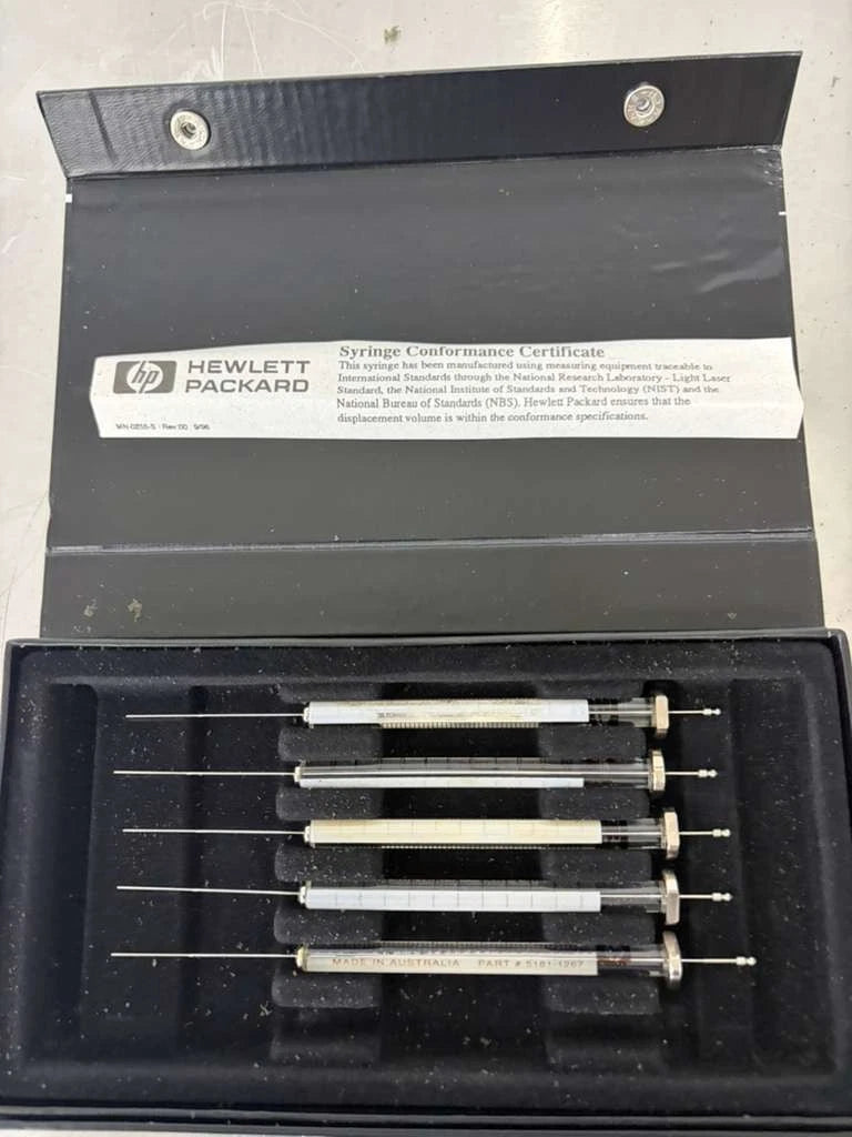 Hewlett Packard 9301-0713 Syringe 5/pk USED Good Condition