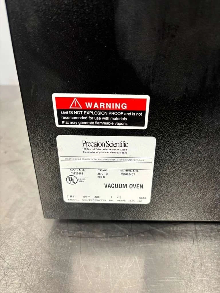 Precision Scientific Model 19 Vacuum Oven