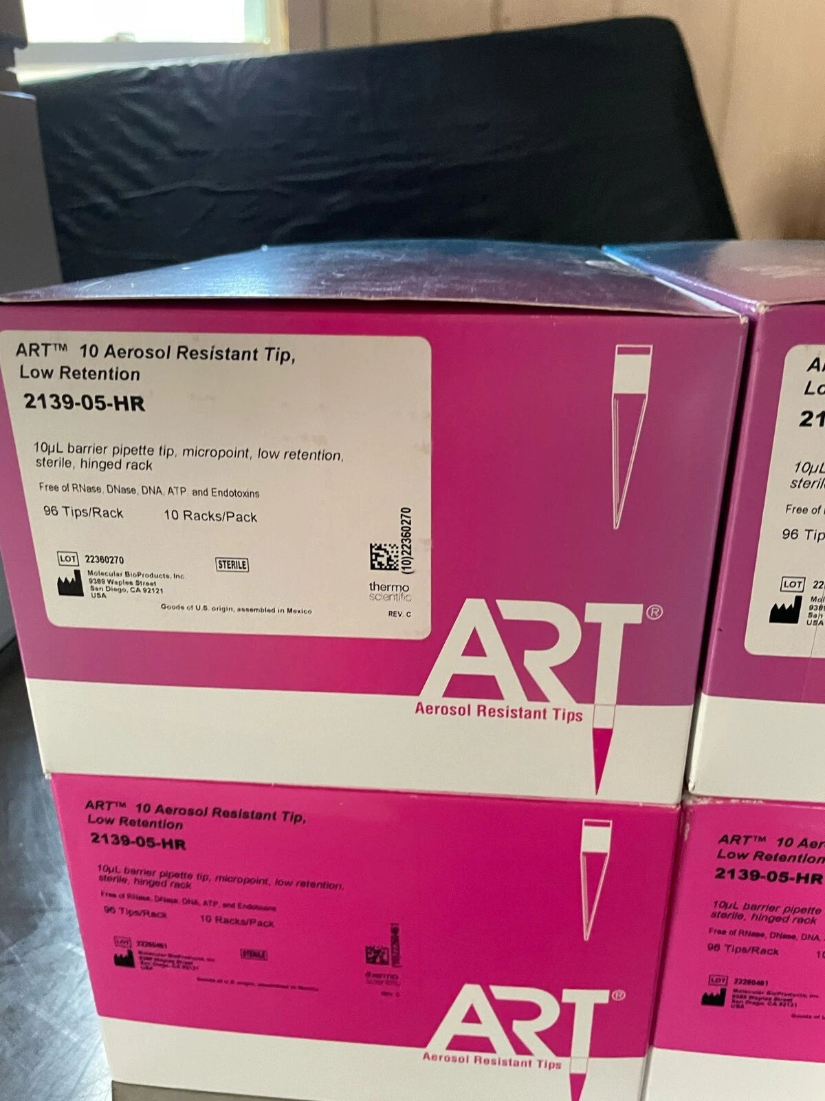 Thermo Scientific 2139-05-HR ART 10 Aerosol Resistant Tip 10uL Low Reten (lot 4)
