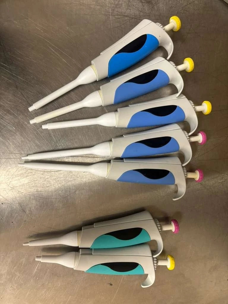 set of 7 Thermo Electron Corporation Finnpipette Single-Channel Pipette