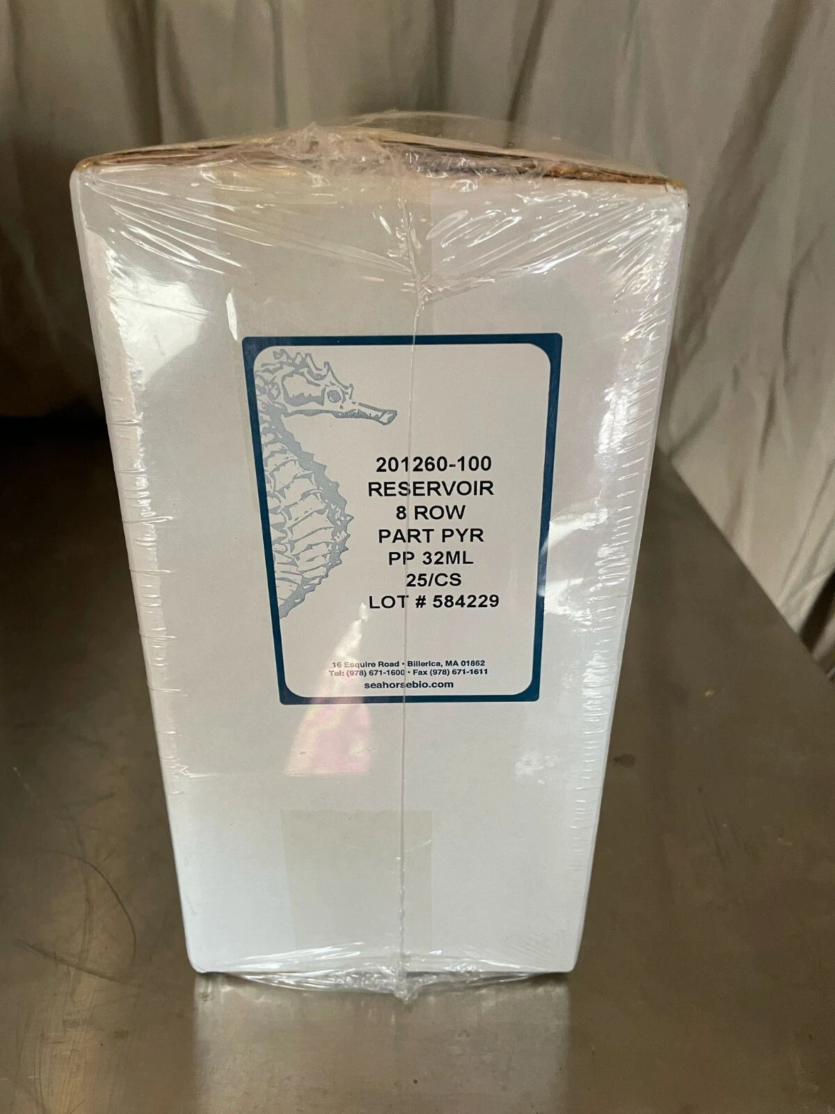Seahorse Bioscience 201260-100 Reservoir 8 Row PP 32ML Case of 25 Made in USA