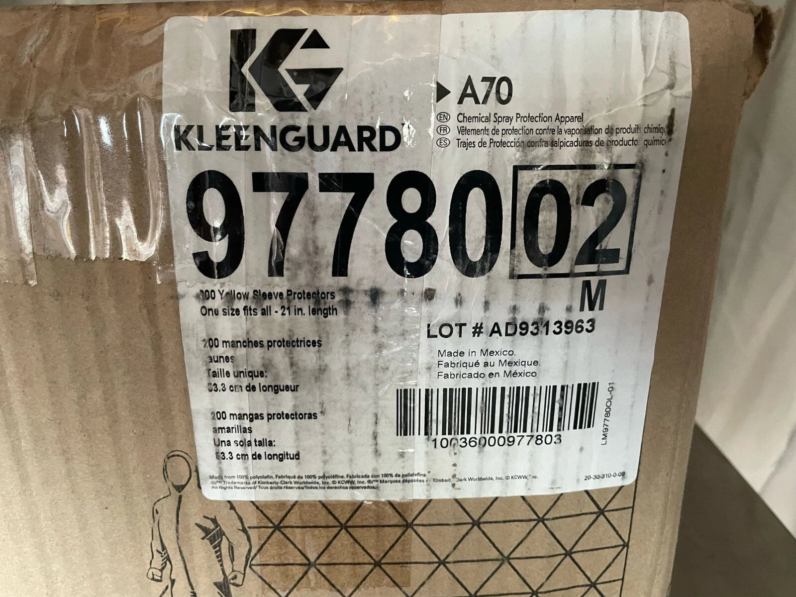 Kleenguard 97780 Kleenguard A70 Disposable Sleeves, 21 In Length, 1.5 Mil
