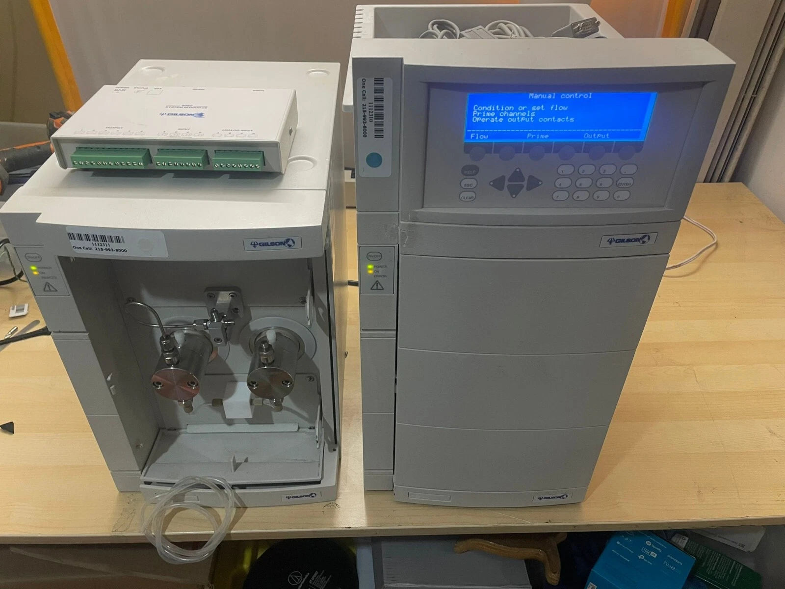 Gilson 333 Prep-Scale HPLC Pump and Gilson 334 Prep-Scale HPLC Pump