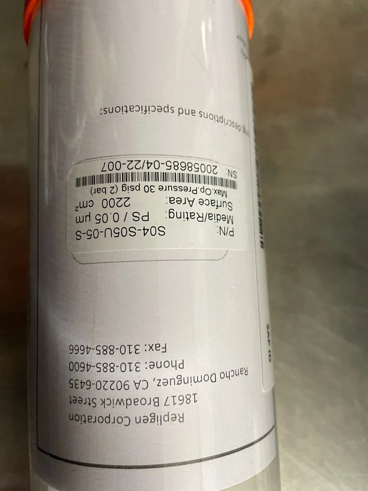 MINIKROS 41.5CM 0.05UM PS0.5MM 3/4TC X 3/4TC STERILE Repligen S04-S05U-05-S