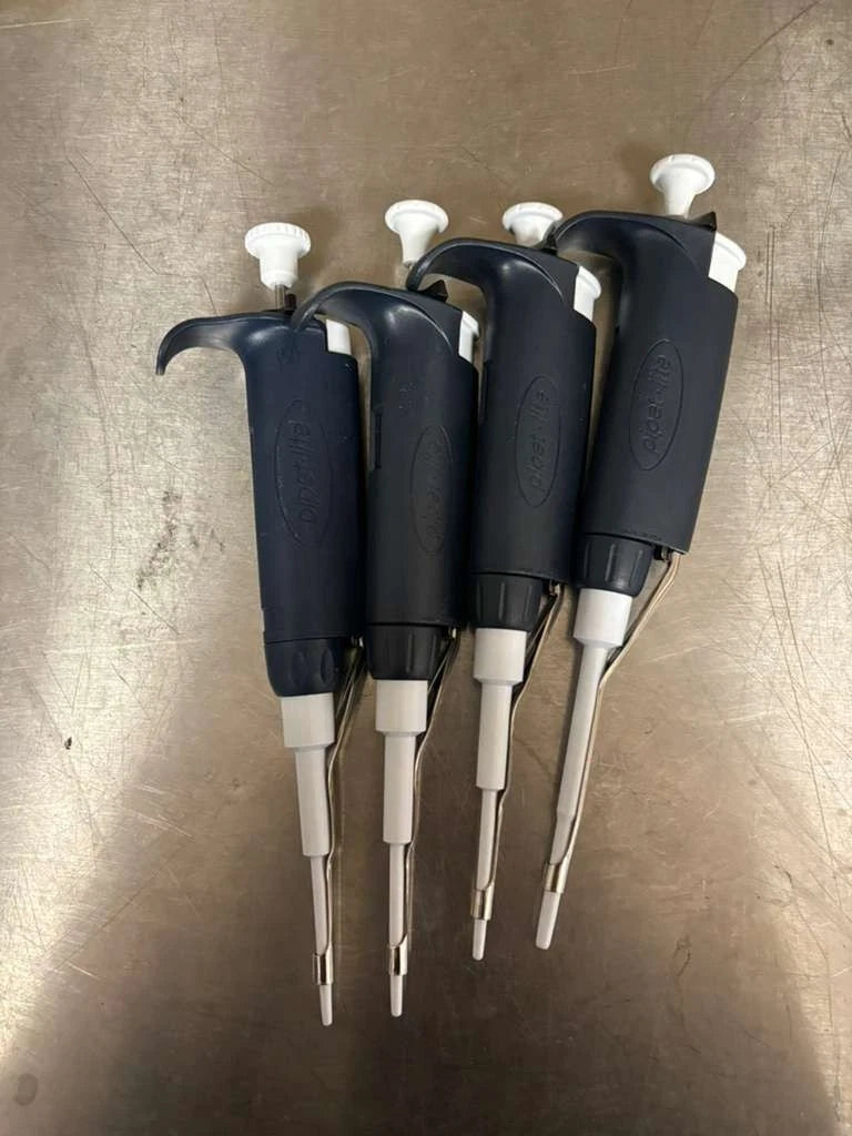 Set Of 4 Rainin PipetLite Pipette SL: 2-10-100