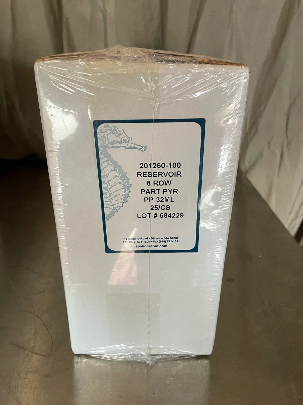 Seahorse Bioscience 201260-100 Reservoir 8 Row PP 32ML Case of 25 Made in USA