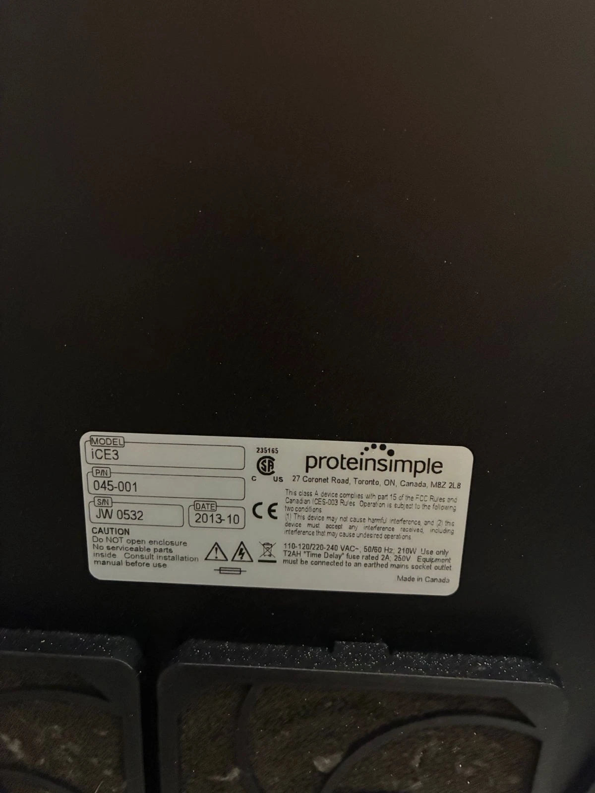 ProteinSimple iCE3 Protein Analyzer With cIEF MicroInjector Next Autosampler