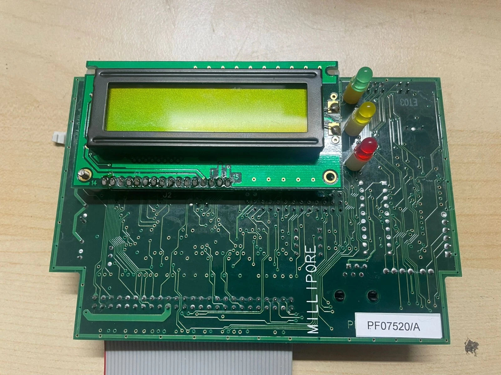 Millipore PF07520/A Display and Board from Milli-Q A10 Water Purifier