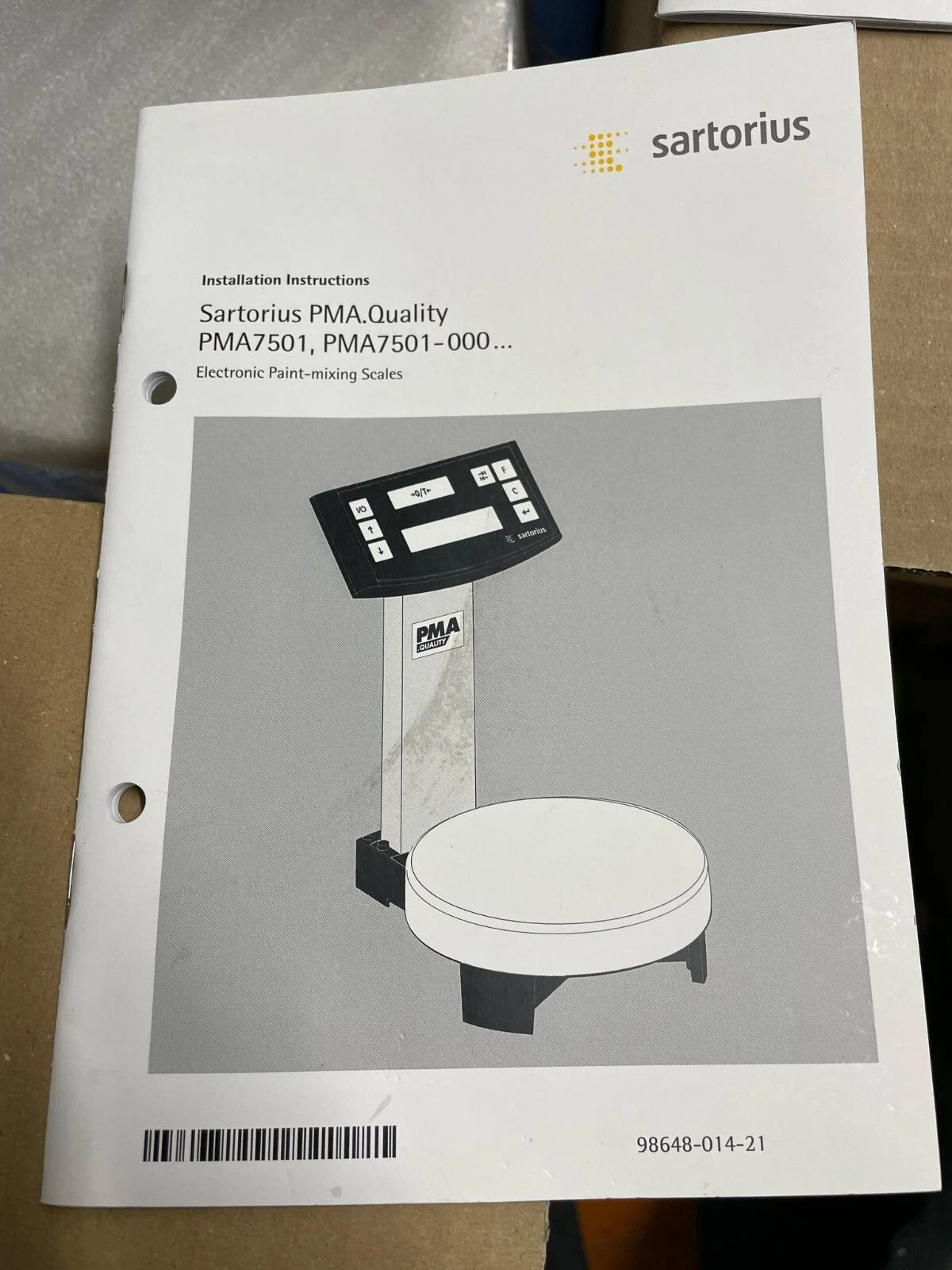 Sartorius Scale Balance Load Cell Base PMA7501-000WV4 forSystem 7kg DCU/MicroDCU