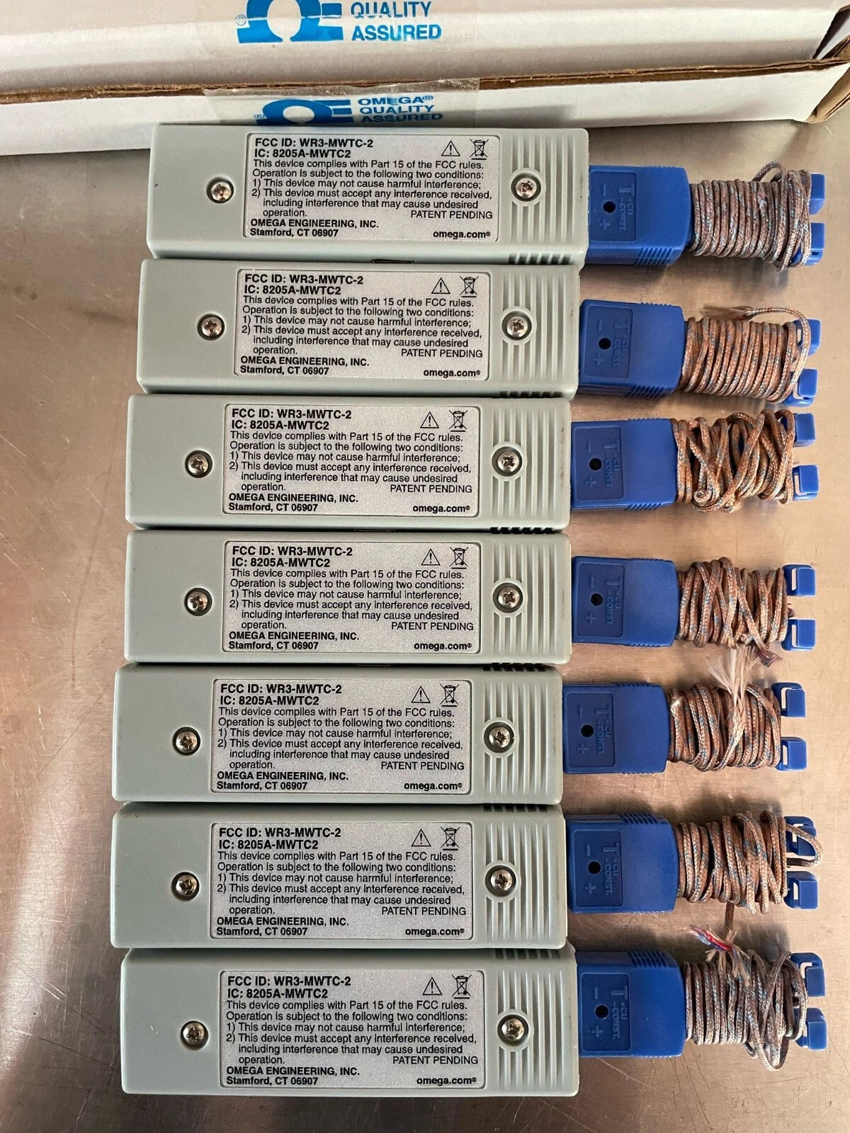 OMEGA ENGINEERING MWTC-D-T-915/N / MWTCDT915N lot of 7 USED