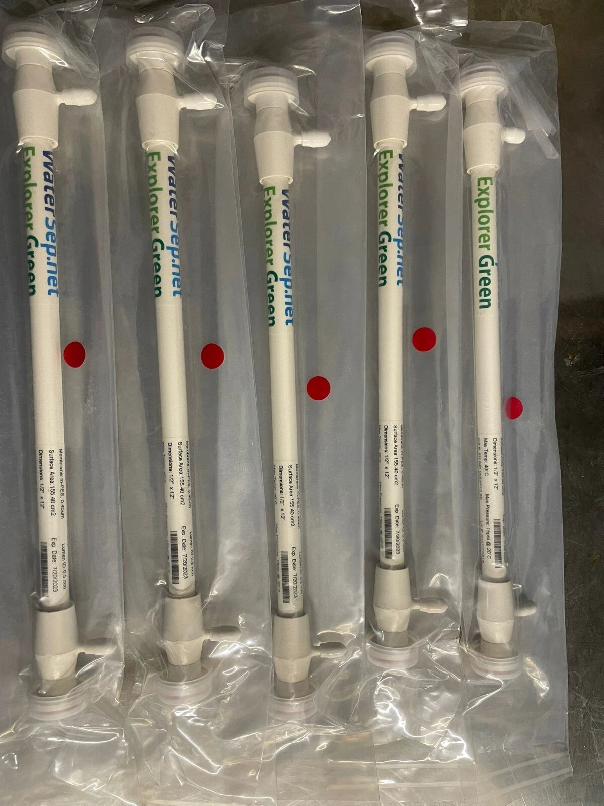 WaterSep BioSeparations CAT # SU94505EXP12S0 ( LOT OF 5 )
