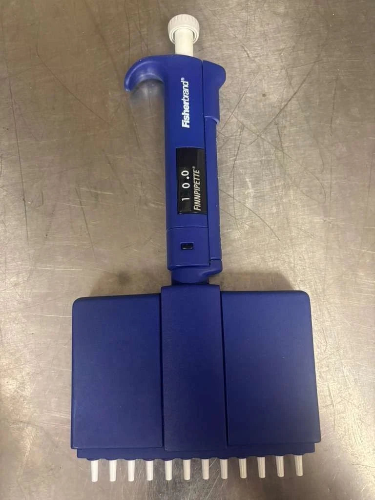 Set of Fisherbrand Finnpipette II 0,5-10uL 12-Channel Manual Adjustable