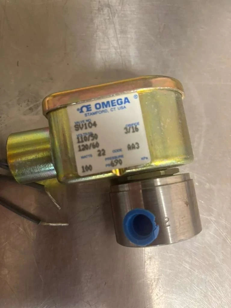 OMEGA 2-Way Normally Closed Pilot Operated Solenoid Valve SV104 Orifice 3/16