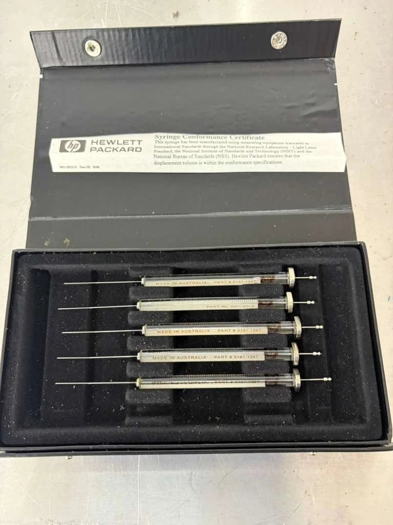 Hewlett Packard 9301-0713 Syringe 5/pk USED Good Condition