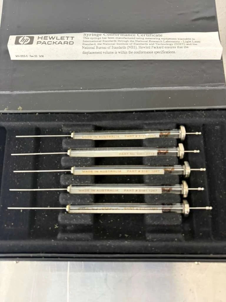 Hewlett Packard 9301-0713 Syringe 5/pk USED Good Condition