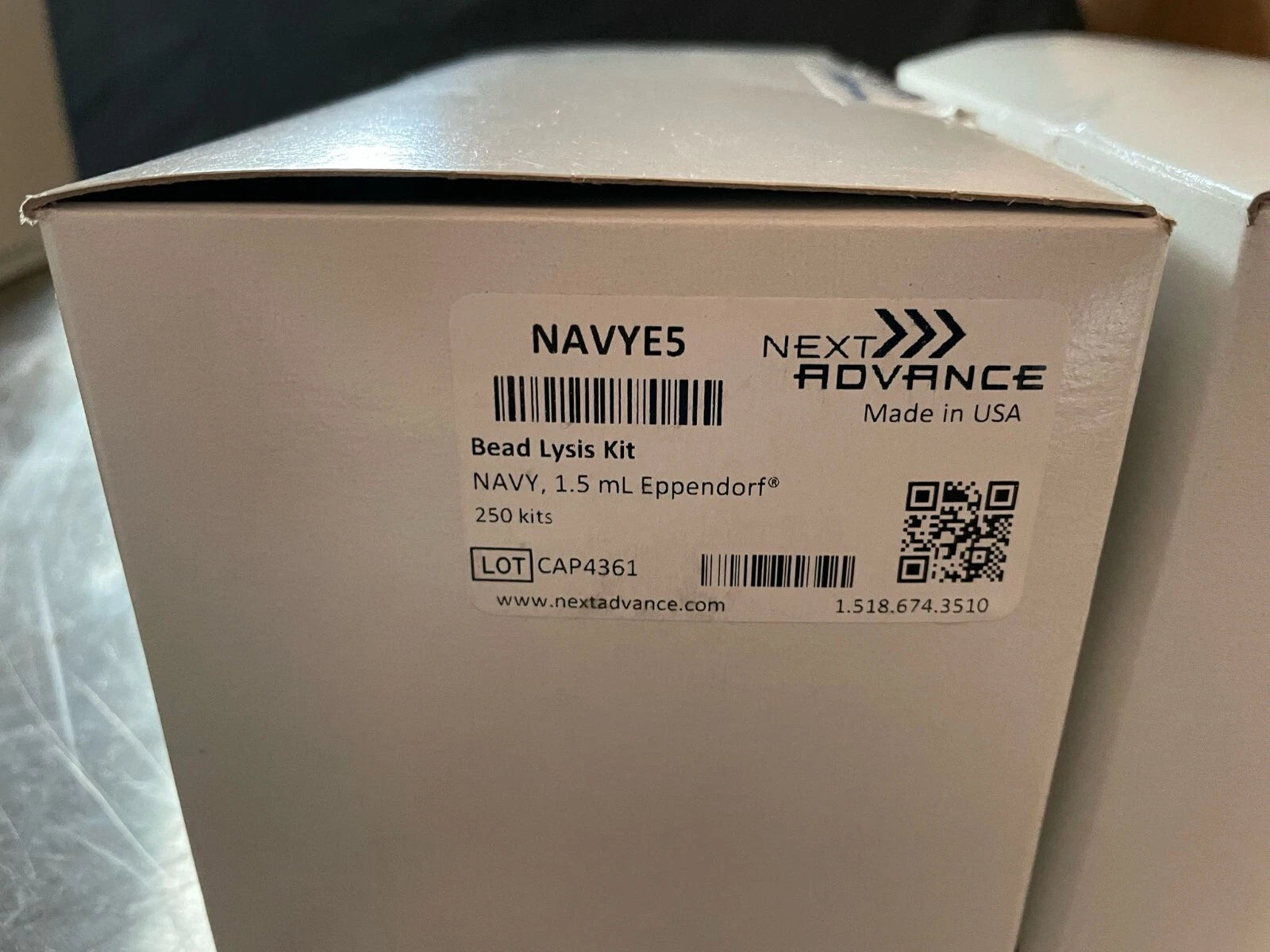 Navy RINO RNA Lysis Kit 250 pack (1.5 mL) Next Advance (lot of 2 Total of 500)
