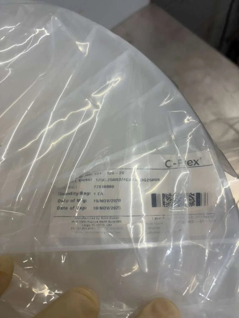 2500' Saint Gobain C-Flex Tubing 374-125-2S Selead experied 11/18/2025