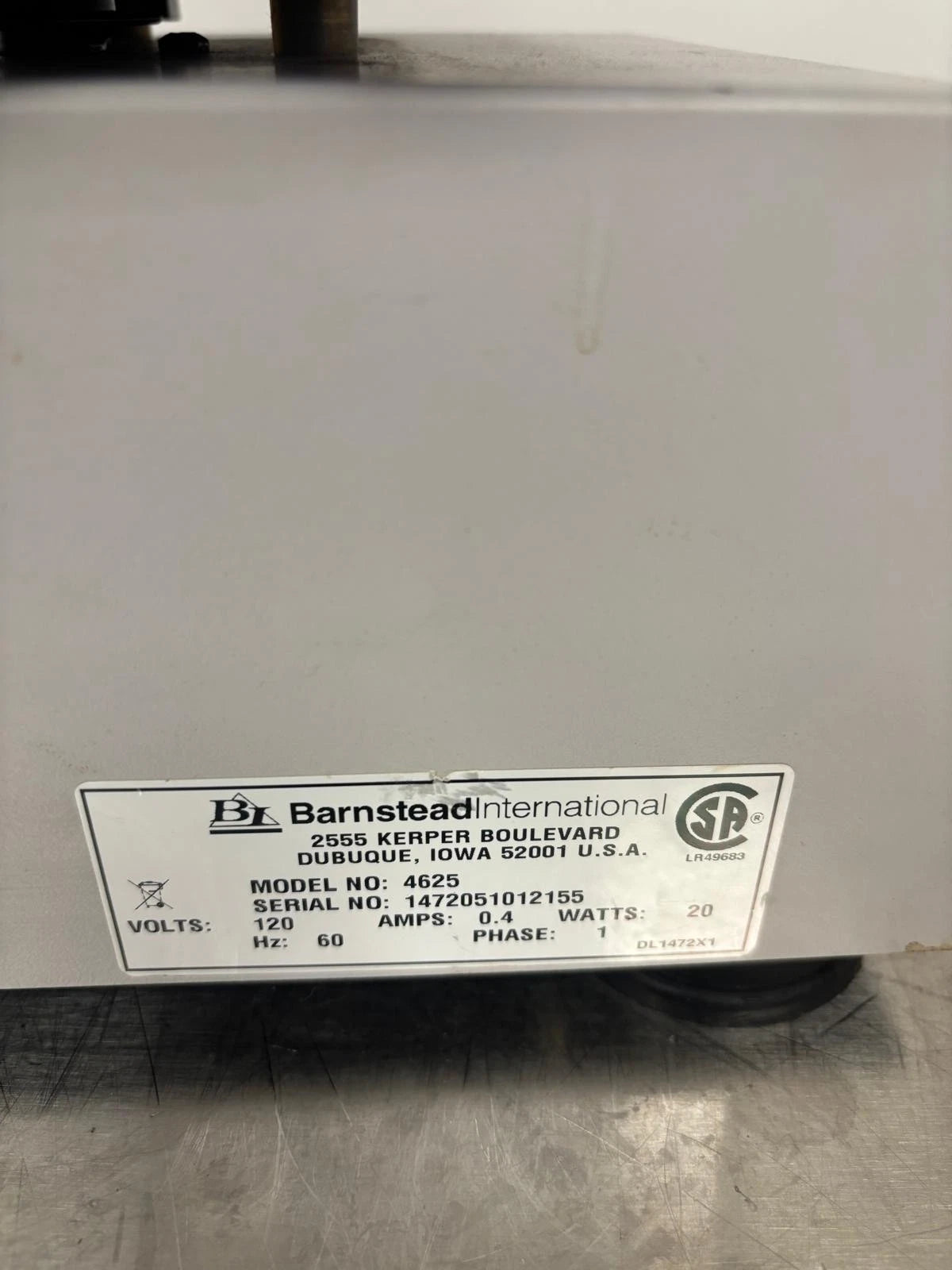 LAB-LINE INSTRUMENTS Barnstead Microplate Titer Plate Shaker Mixer 4625